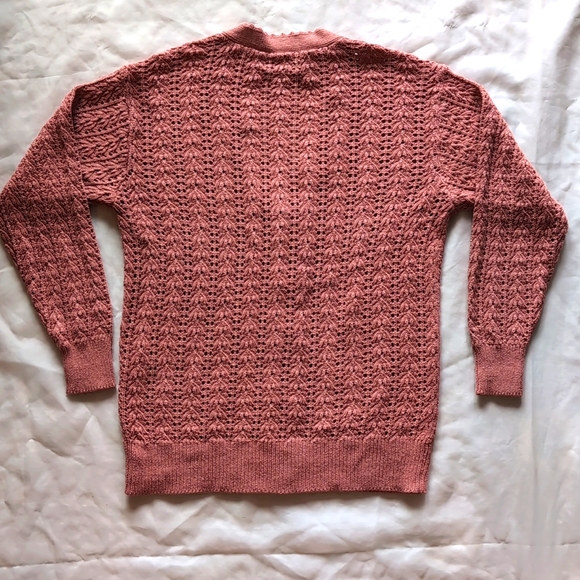 Wilfred Aritzia Blush Pink Knit Cardigan Oversize XXS XS - Picture 5 of 8